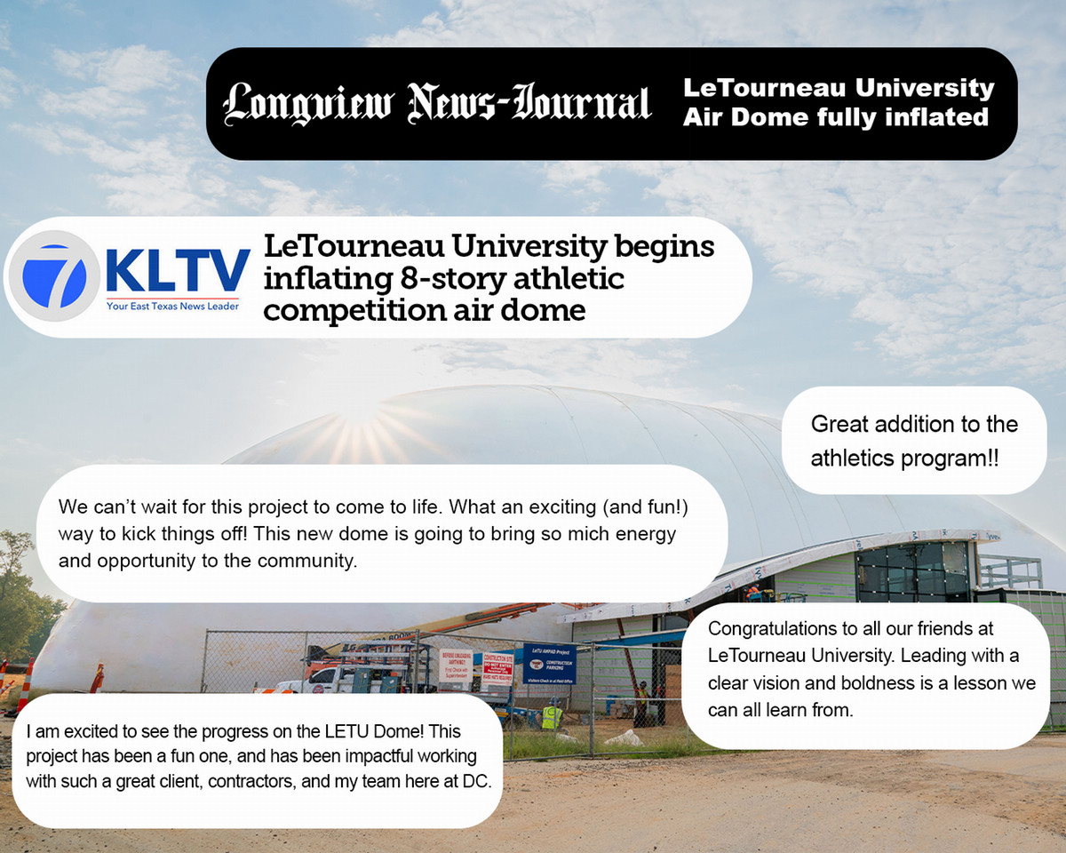 Community and Media Posts on Air Dome inflation