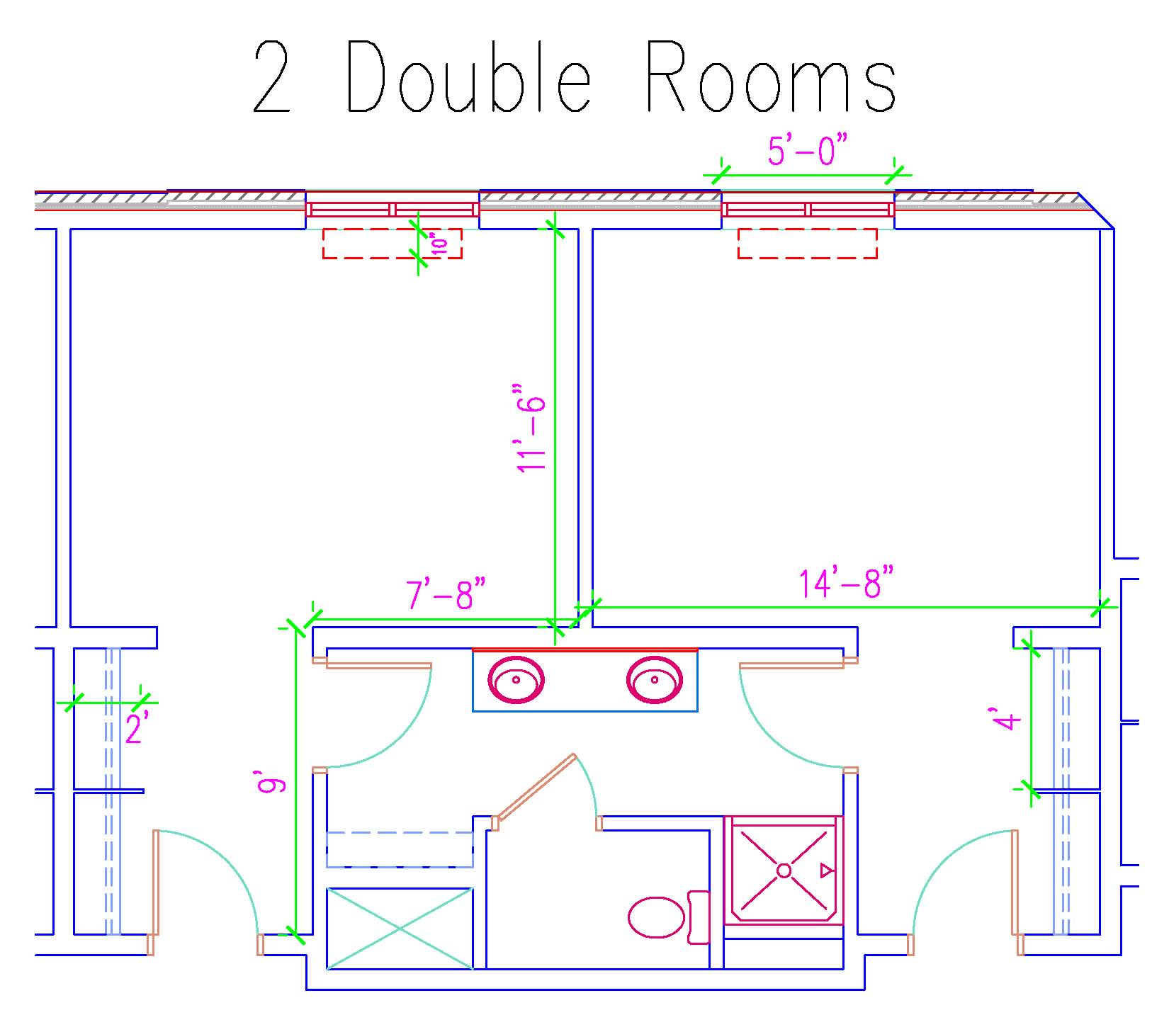 South Hall Two Double Suite